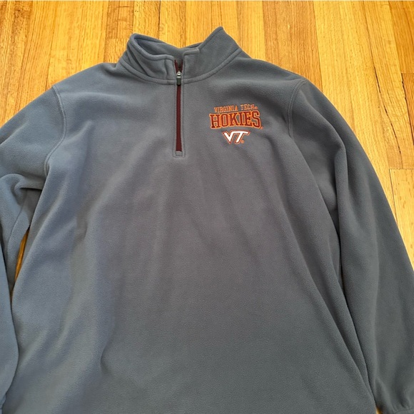 Men's Virginia Tech Quarter Zip Pullover Fleece Jacket X Large (T) - Picture 2 of 9